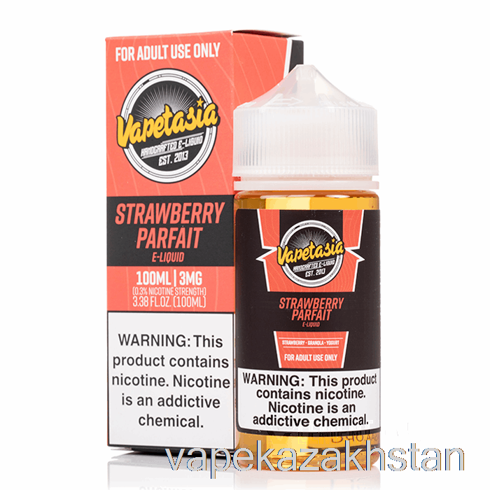 Vape Kazakhstan Strawberry Parfait - Vapetasia - 100mL 0mg